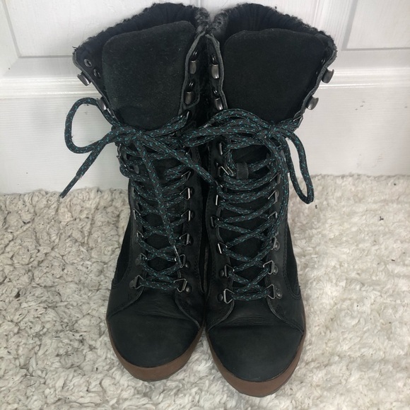 Cushe Boho Chill Leather Waterproof Lace Up Boots 6 - Picture 5 of 8